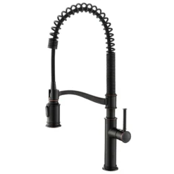 Commercial Style Pull-Down Kitchen Faucet in Oil Rubbed Bronze