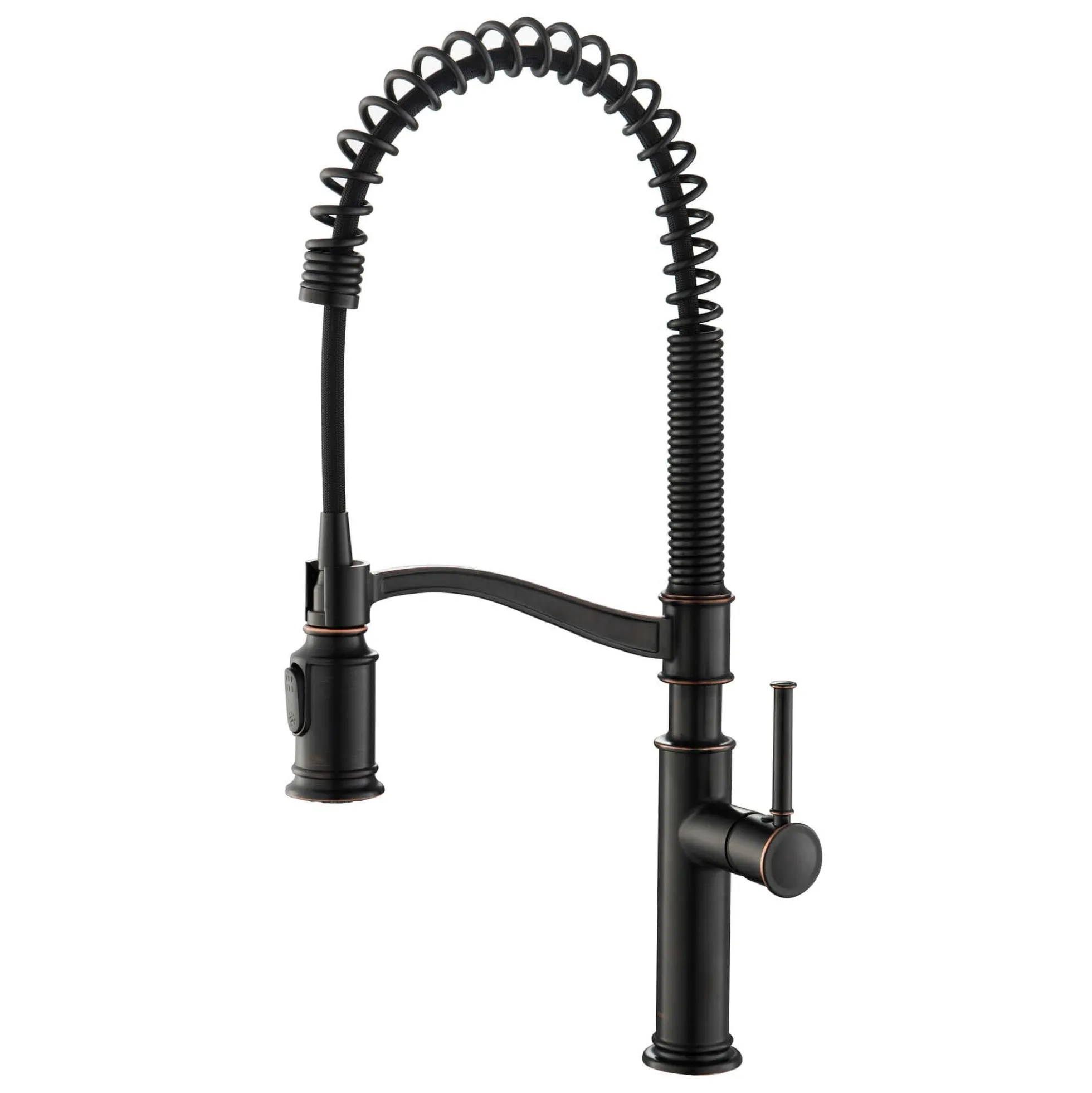 Commercial Style Pull-Down Kitchen Faucet in Oil Rubbed Bronze