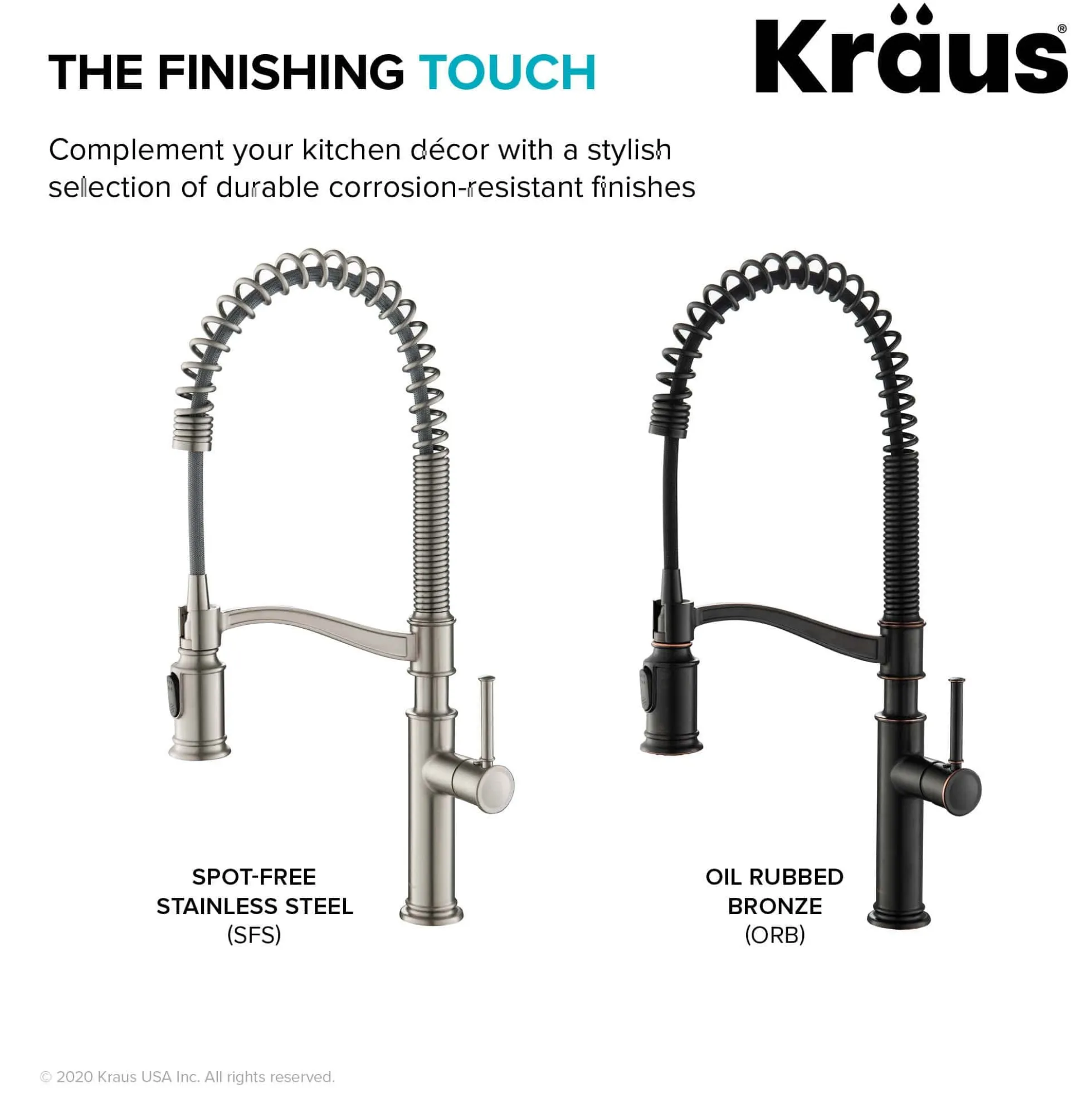 Commercial Style Pull-Down Kitchen Faucet in Oil Rubbed Bronze