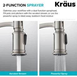 Commercial Style Pull-Down Kitchen Faucet in Oil Rubbed Bronze