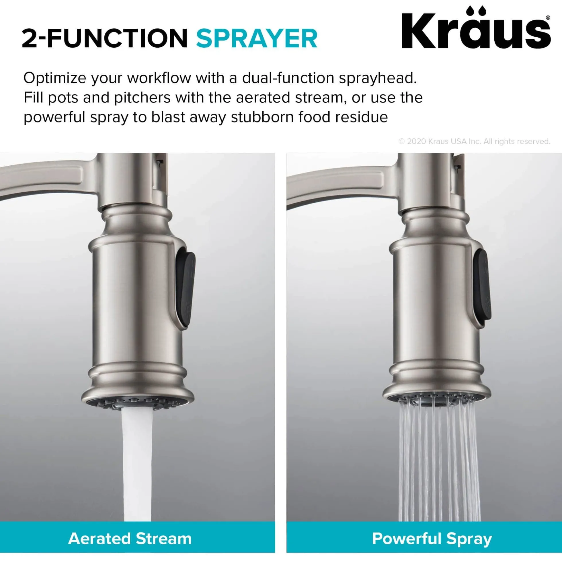 Commercial Style Pull-Down Kitchen Faucet in Oil Rubbed Bronze