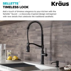 Commercial Style Pull-Down Kitchen Faucet in Oil Rubbed Bronze