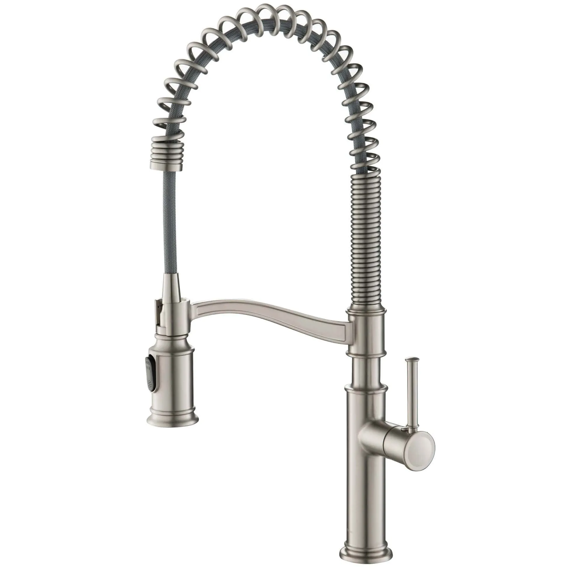 Commercial Style Pull-Down Kitchen Faucet in Spot Free Stainless Steel
