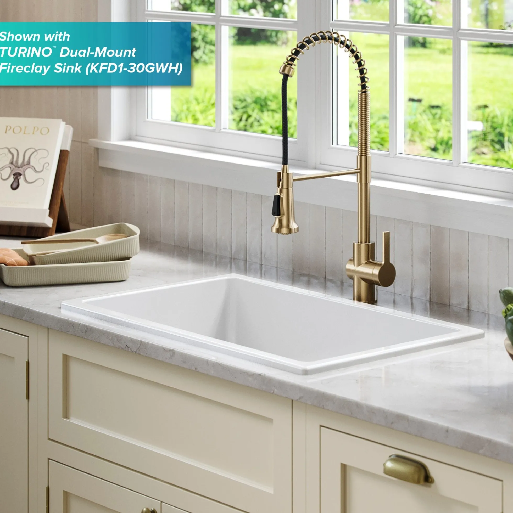 Commercial Style Pull-Down Single Handle Kitchen Faucet in Spot Free Antique Champagne Bronze