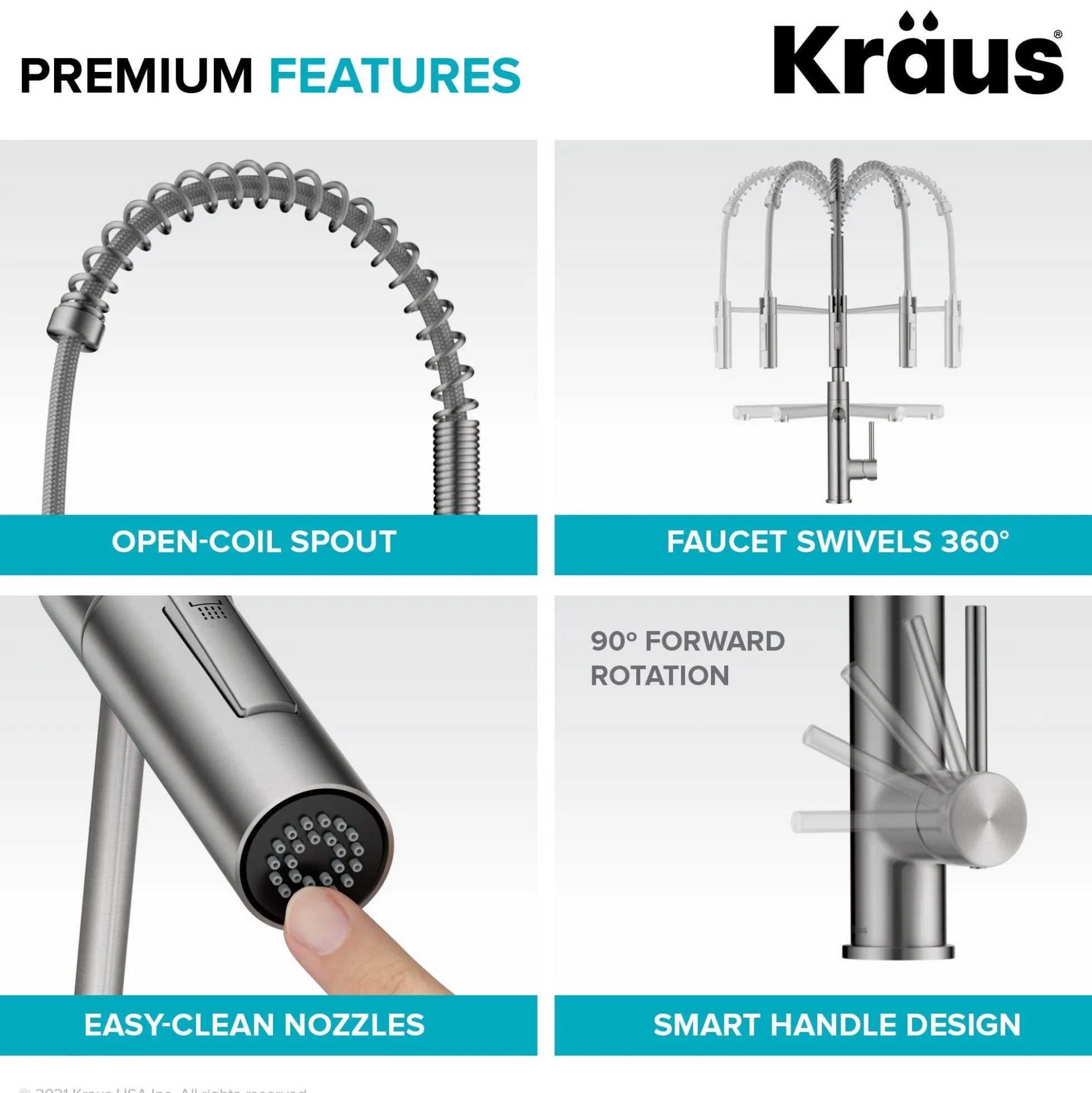 CommercialStylePull-Down Single Handle Kitchen Faucet with Pot Filler in Matte Black
