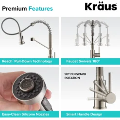 Commercial Style Pull-Down Single Handle 18