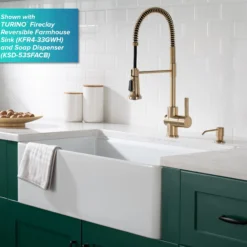 Commercial Style Pull-Down Single Handle Kitchen Faucet in Brushed Brass