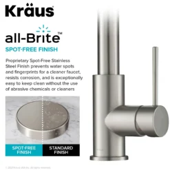 Contemporary Pull-Down Single Handle Kitchen Faucet in Spot Free Stainless Steel