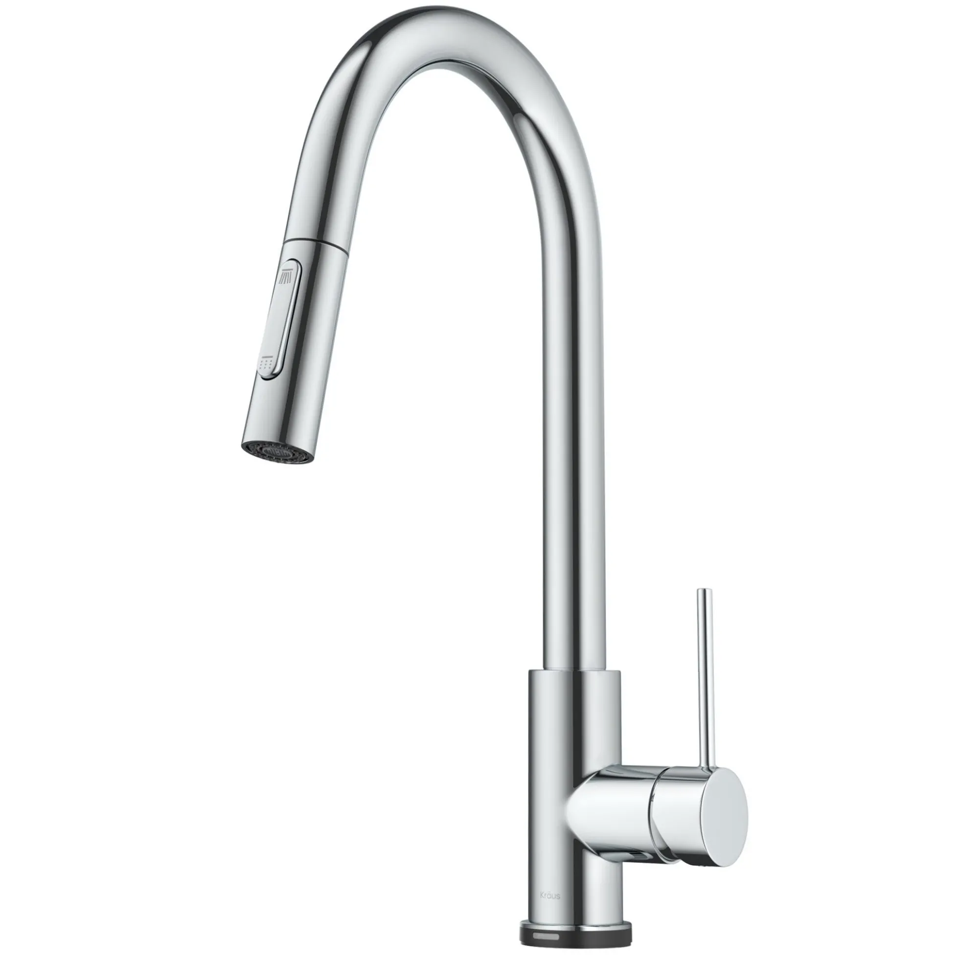 ContemporarySingle-HandleTouch KitchenSink Faucet with Pull Down Sprayerin Chrome
