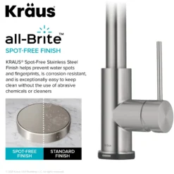Contemporary Single-HandleTouch KitchenSink Faucet with Pull Down Sprayer in Spot Free Stainless Steel