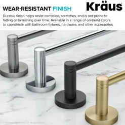Corner Bathroom Shelf in Brushed Gold