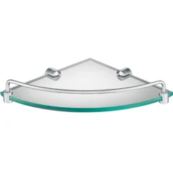 Corner Bathroom Shelf in Chrome