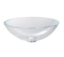 Crystal Clear Glass Vessel 16 1/2