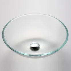 Crystal Clear Glass Vessel 16 1/2