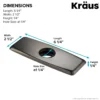Deck Plate for Bathroom Faucet in Oil Rubbed Bronze