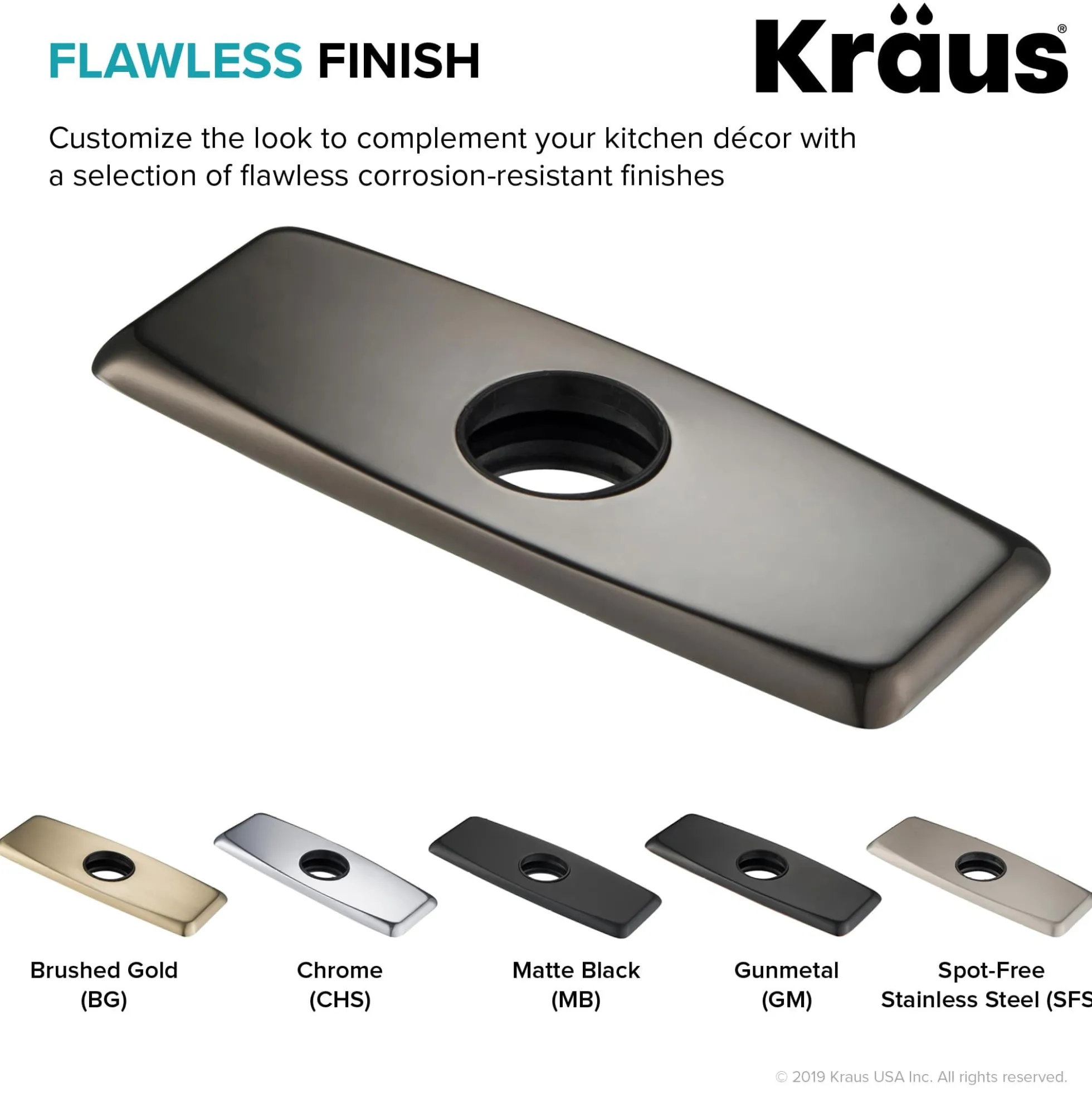 Deck Plate for Bathroom Faucet in Oil Rubbed Bronze