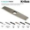 10" Deck Plate for Kitchen Faucet in Spot Free Stainless Steel