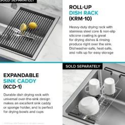 33” Drop In / Top Mount Double Bowl 18-Gauge Stainless Steel Kitchen Sink