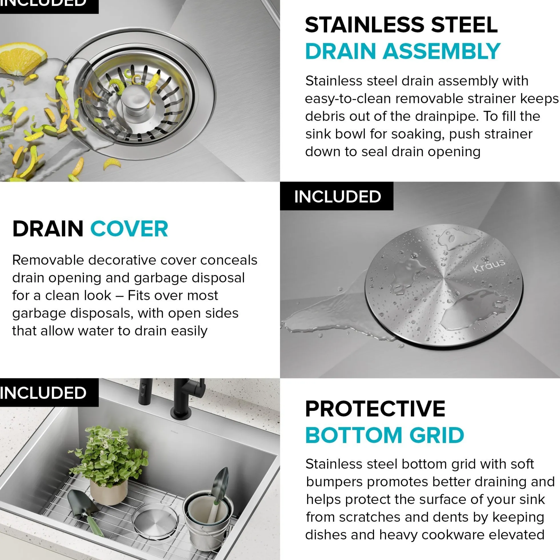25" Drop In / Top Mount 16 Gauge Deep Laundry Utility Stainless Steel Kitchen Sink