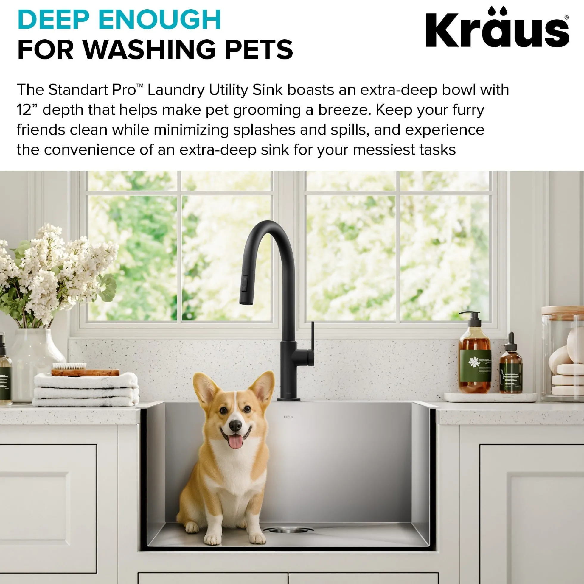 25" Drop In / Top Mount 16 Gauge Deep Laundry Utility Stainless Steel Kitchen Sink