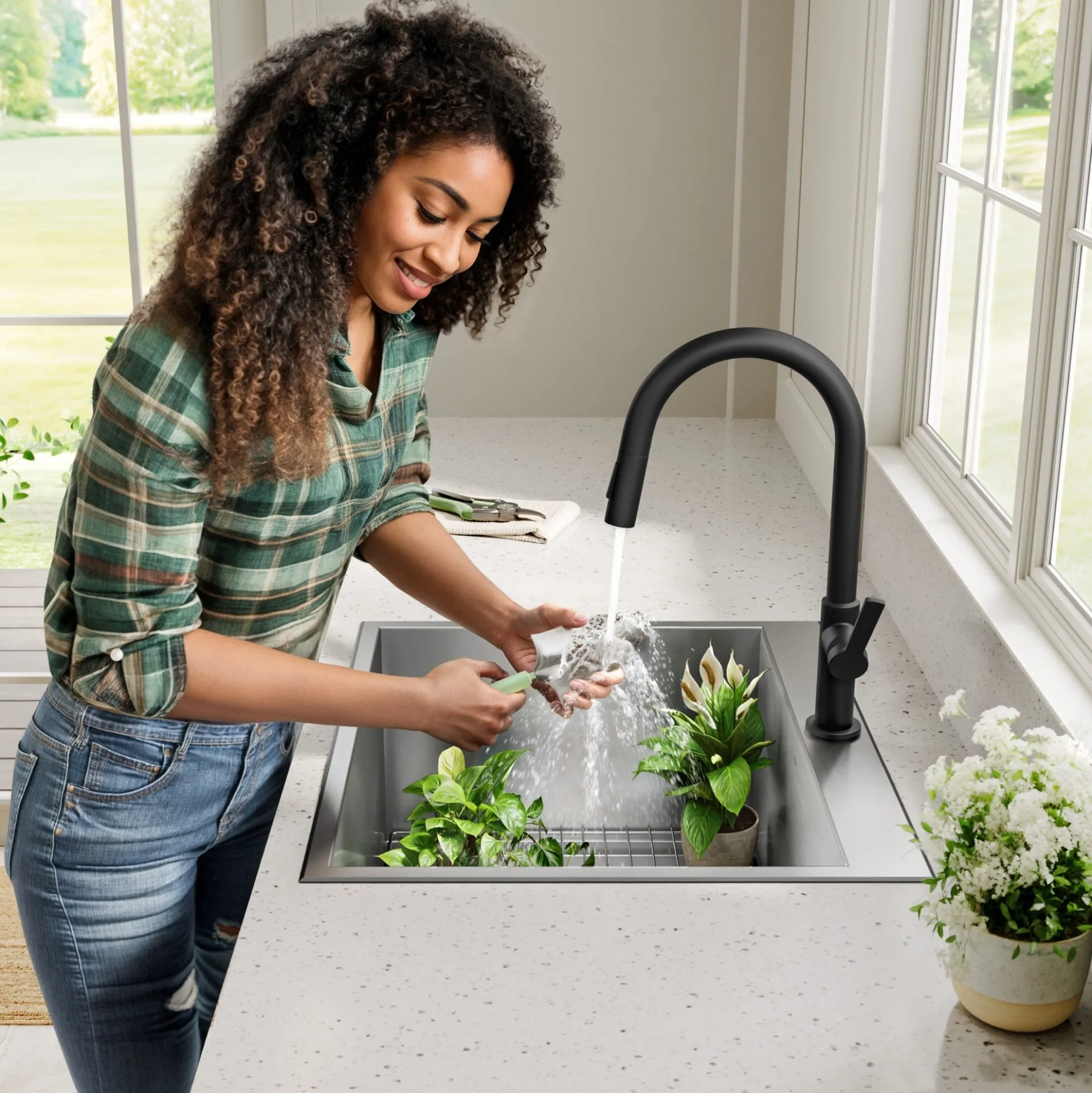 22" Drop In / Top Mount 16 Gauge Deep Laundry Utility Stainless Steel Kitchen Sink