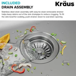 33” Drop In / Top Mount Single Bowl 18-Gauge Stainless Steel Kitchen Sink