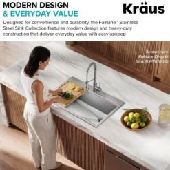 15”Drop In / Top Mount Workstation Single Bowl 18-GaugeStainless SteelBarKitchen Sinkwith Accessories