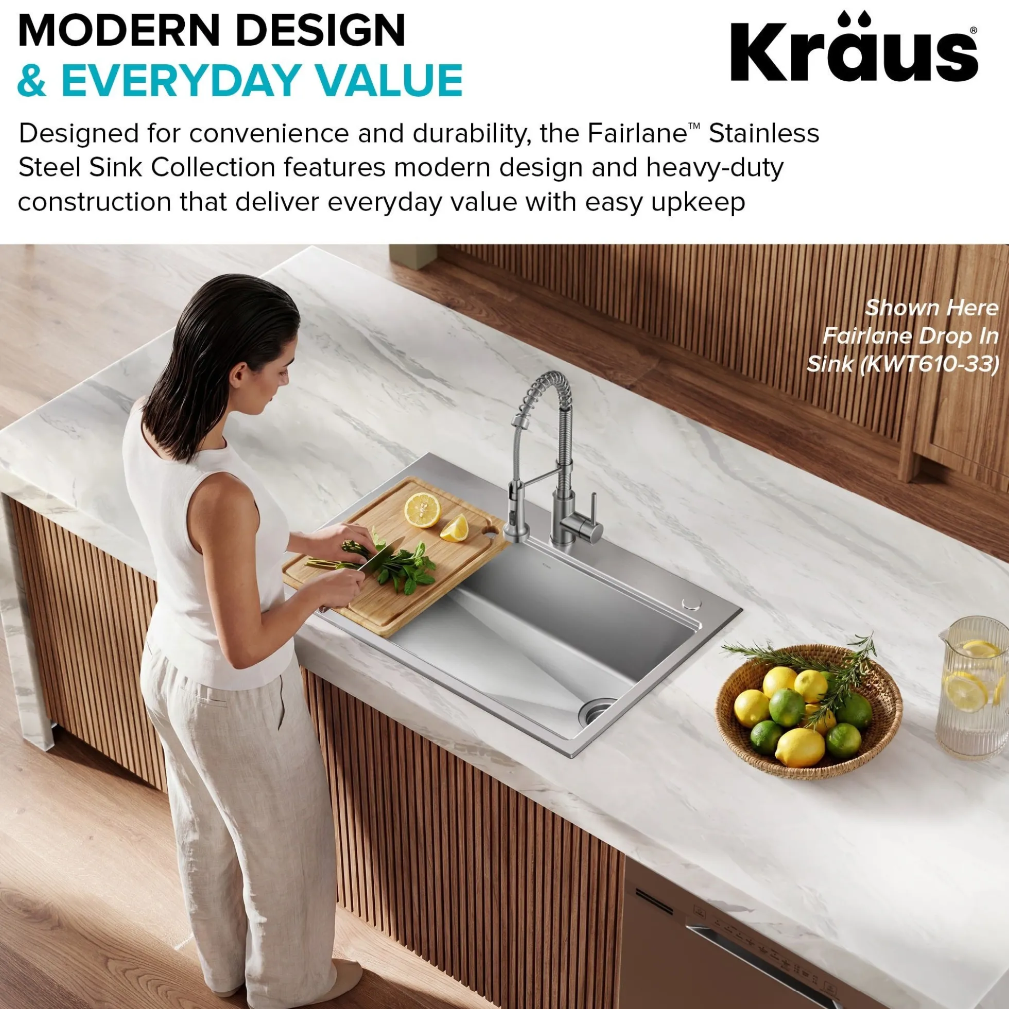 15”Drop In / Top Mount Workstation Single Bowl 18-GaugeStainless SteelBarKitchen Sinkwith Accessories