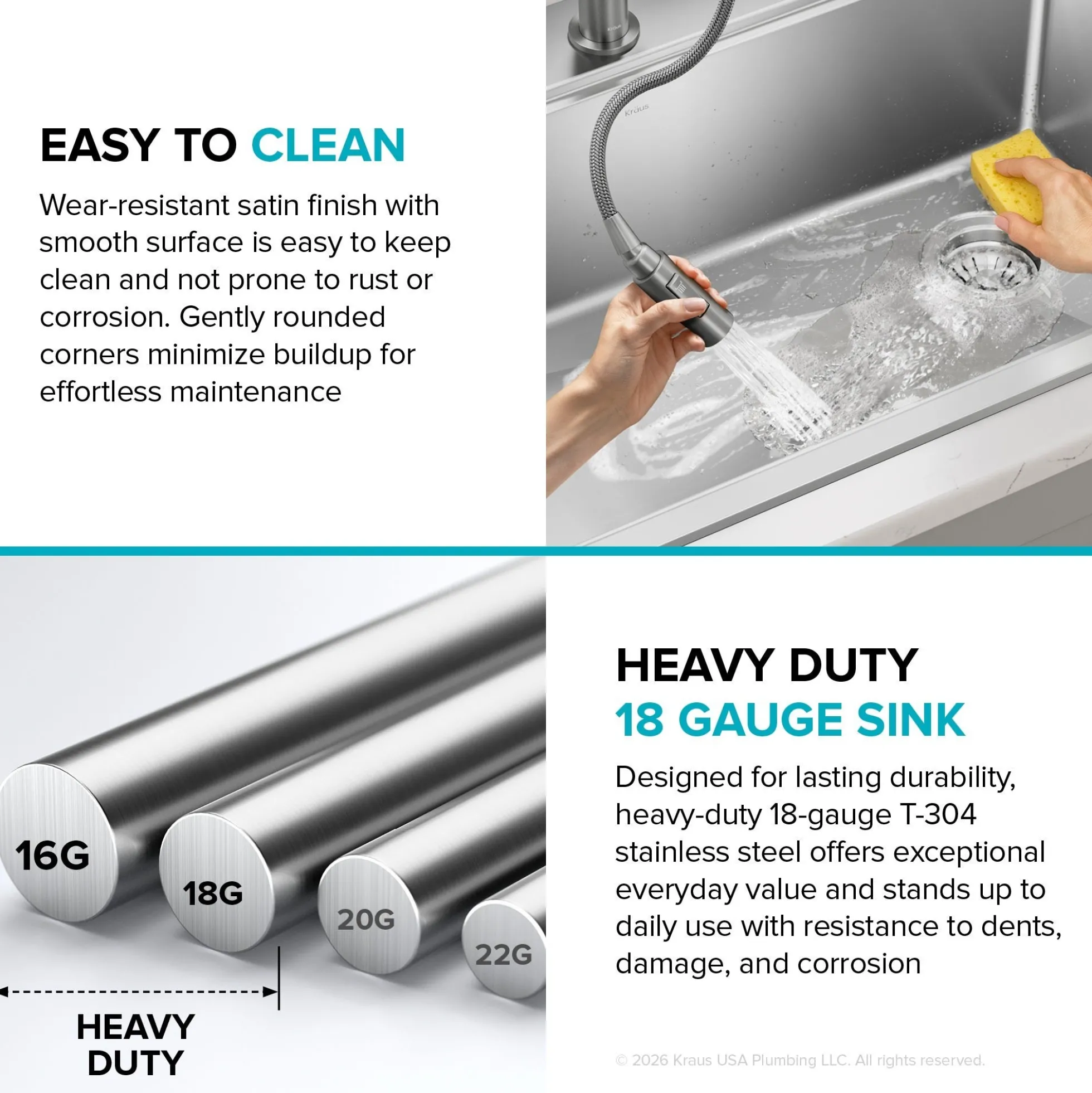 15”Drop In / Top Mount Workstation Single Bowl 18-GaugeStainless SteelBarKitchen Sinkwith Accessories