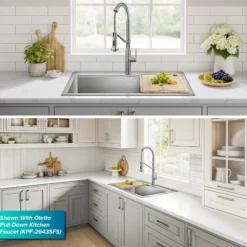 30”Drop In / Top Mount Workstation Single Bowl 18-GaugeStainless Steel Kitchen Sinkwith Accessories