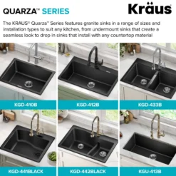 33” Drop-In / Undermount 60/40 Double Bowl Granite Kitchen Sink in White