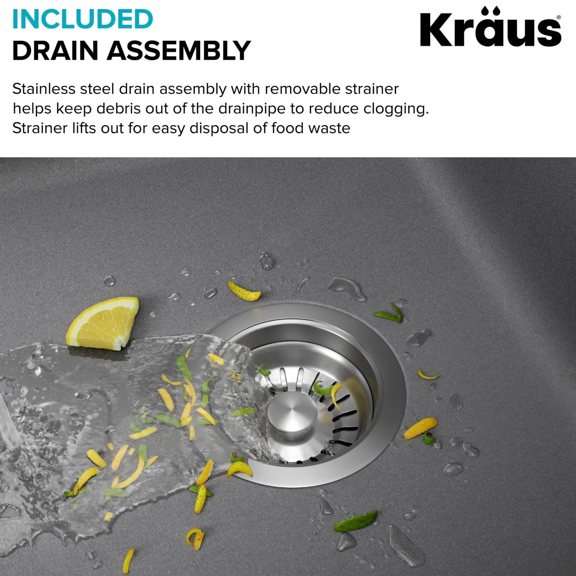 33” Drop In / Undermount 50/50 Double Bowl Granite Kitchen Sink in Grey