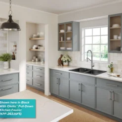 33” Drop In / Undermount 50/50 Double Bowl Granite Kitchen Sink in Grey