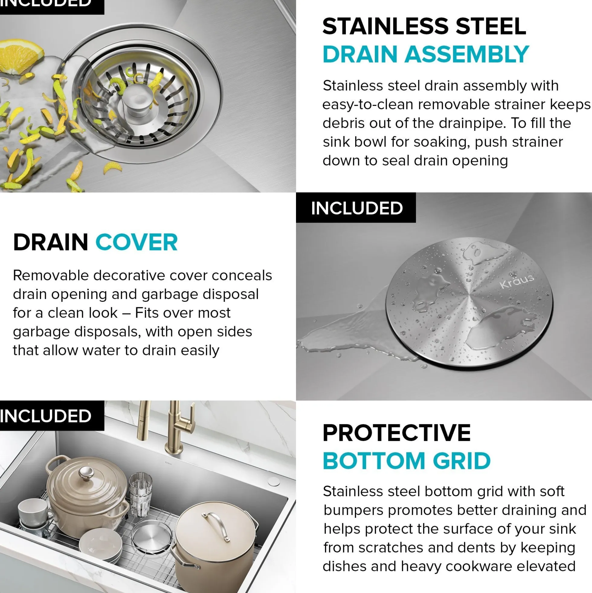 28” Drop In / Undermount 16 Gauge Single Bowl 2-Hole Stainless Steel Kitchen Sink
