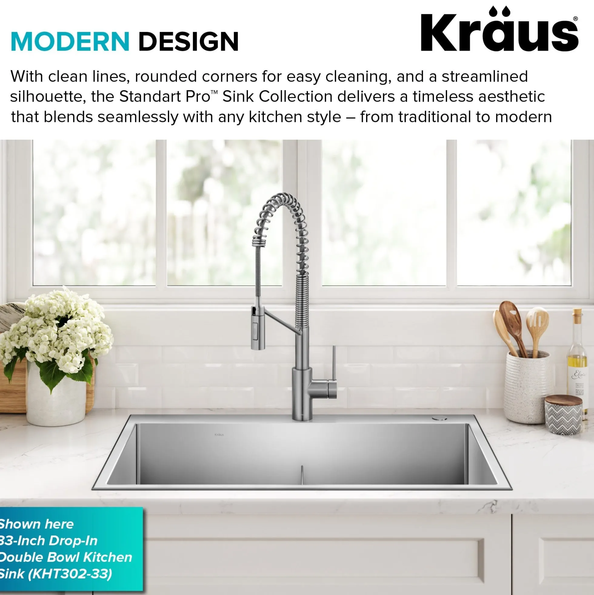 28” Drop In / Undermount 16 Gauge Single Bowl 2-Hole Stainless Steel Kitchen Sink