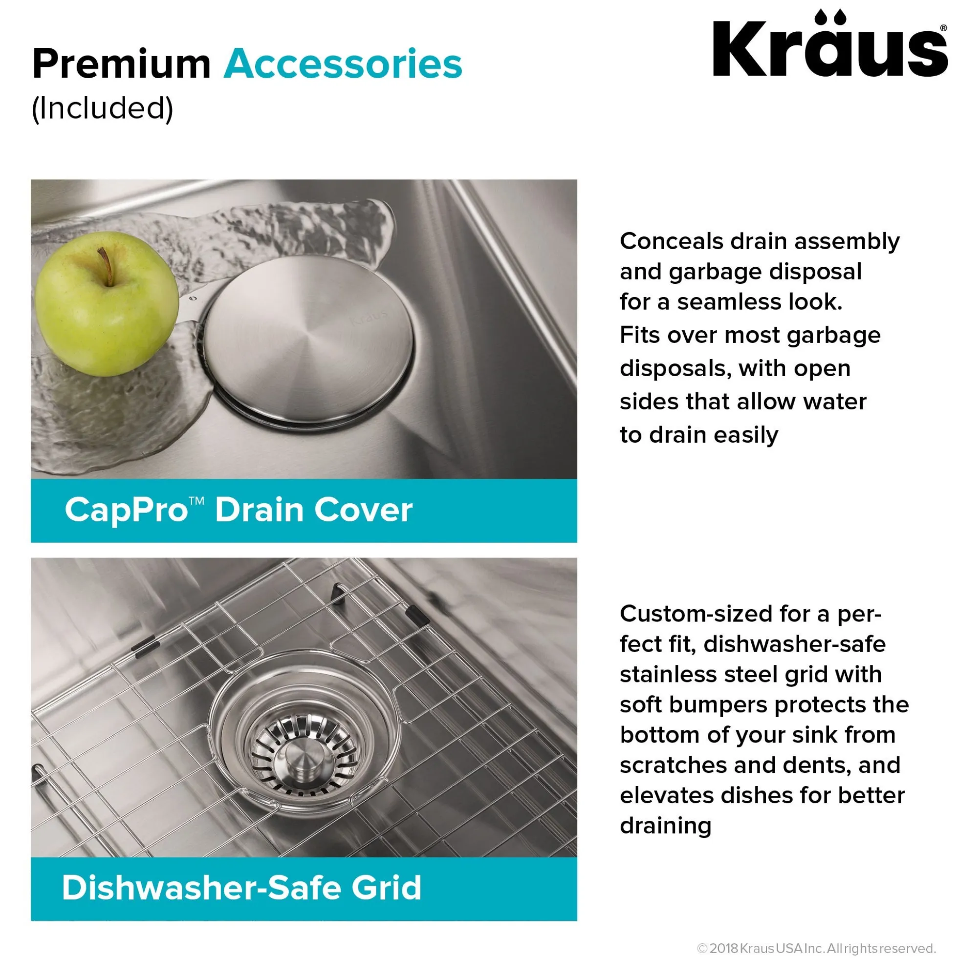 33" Drop In / Undermount 16 Gauge Single Bowl 2-Hole Stainless Steel Kitchen Sink