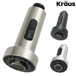 Dual Function Kitchen Faucet Sprayer in Stainless Steel