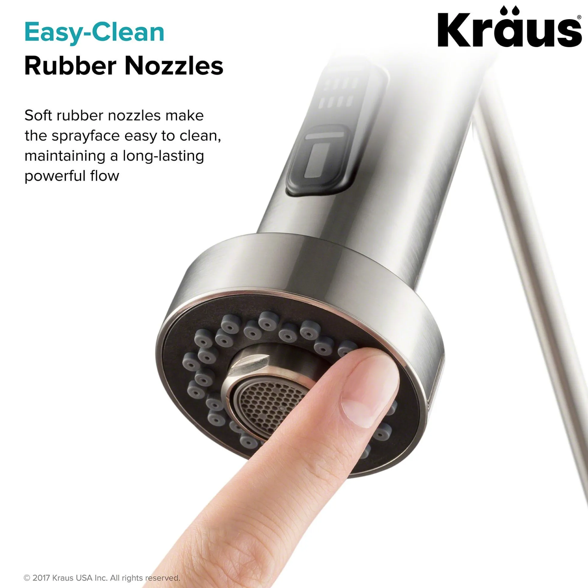 Dual Function Kitchen Faucet Sprayer in Stainless Steel