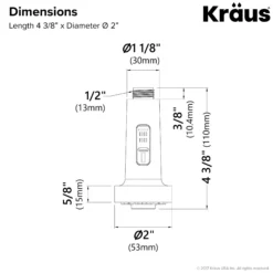 Dual Function Kitchen Faucet Sprayer in Chrome