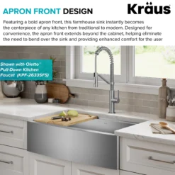 33" Farmhouse Workstation 16 Gauge Single Bowl Stainless Steel Kitchen Sink with Accessories