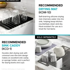 33" Farmhouse Workstation 16 Gauge Single Bowl Stainless Steel Kitchen Sink with Accessories