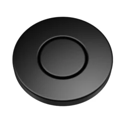 Flat-Top Garbage Disposal Air Switch Button in Matte Black