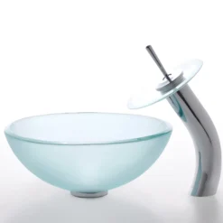 Frosted Glass Vessel 14