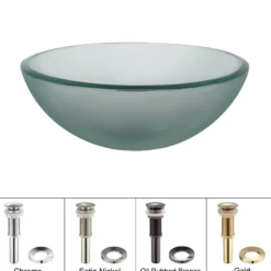 Frosted Glass Vessel 14