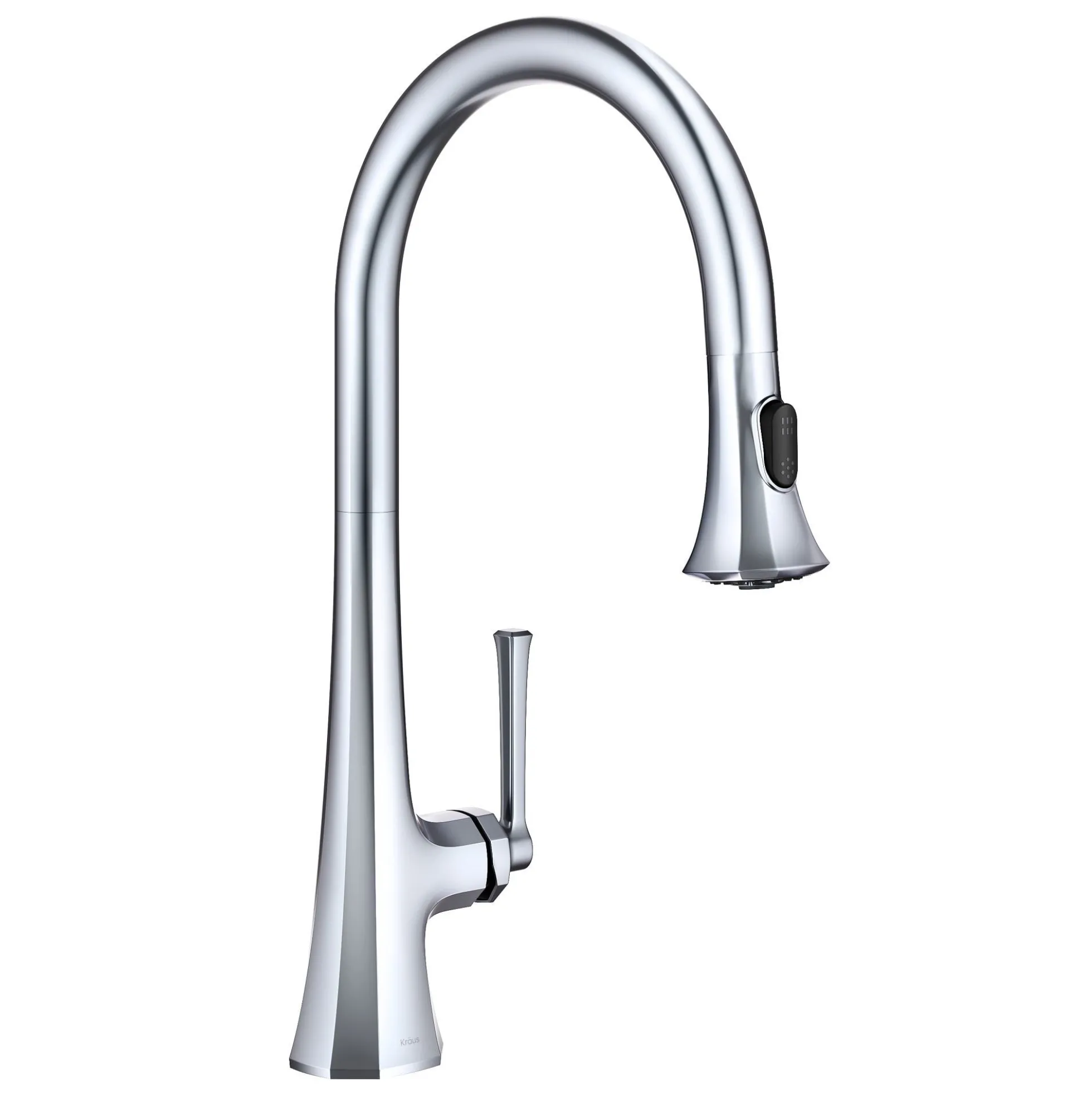 2-Function Single Handle Pull Down Kitchen Faucet in Chrome