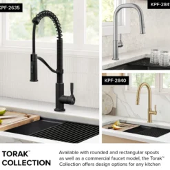 2-Function Single Handle Pull Down Kitchen Faucet in Spot-Free Stainless Steel