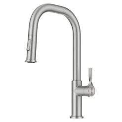2-Function Single Handle Pull Down Kitchen Faucet in Spot-Free Stainless Steel