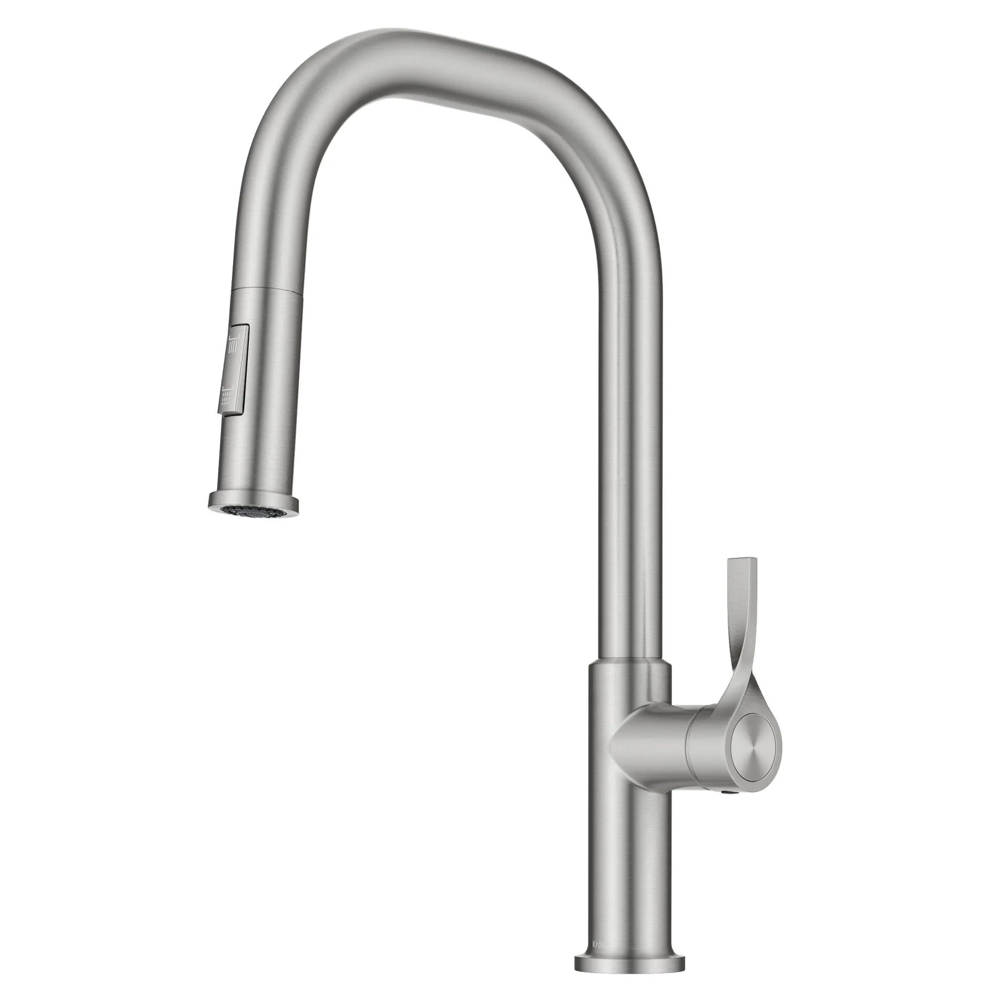 2-Function Single Handle Pull Down Kitchen Faucet in Spot-Free Stainless Steel