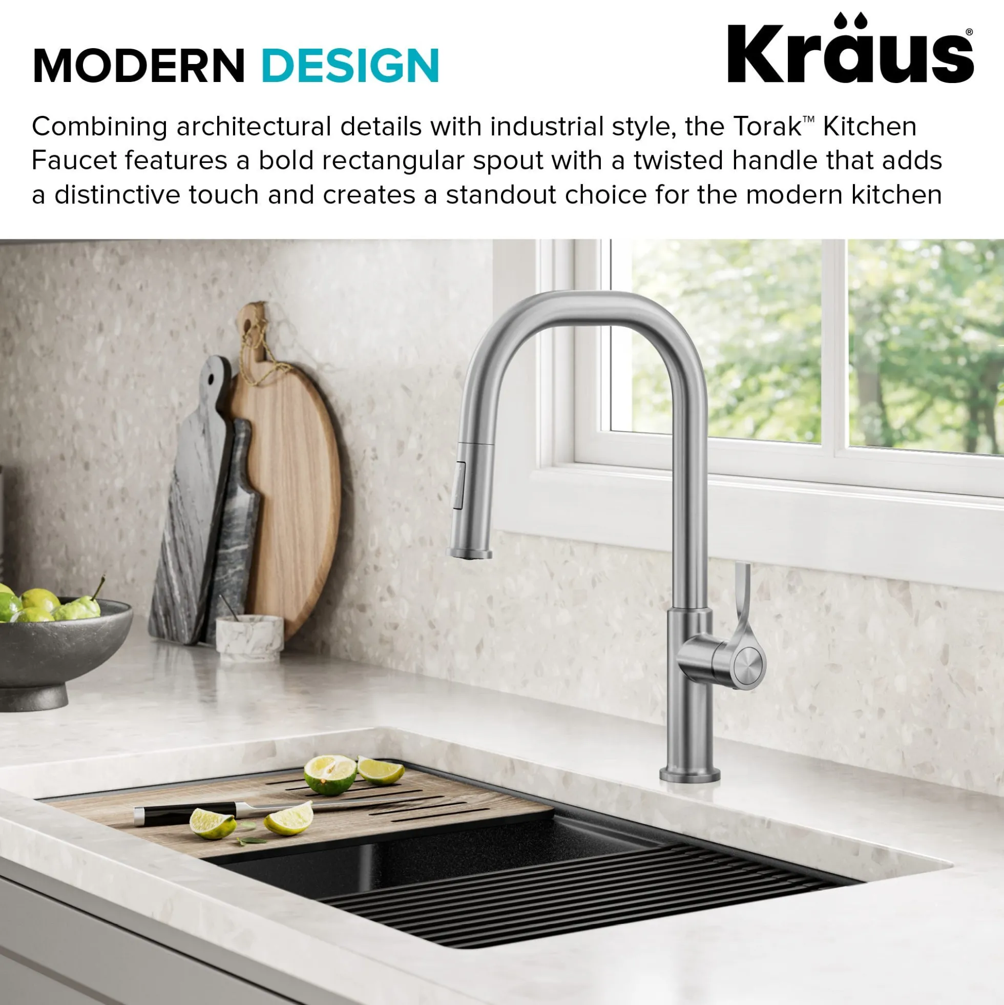 2-Function Single Handle Pull Down Kitchen Faucet in Spot-Free Stainless Steel