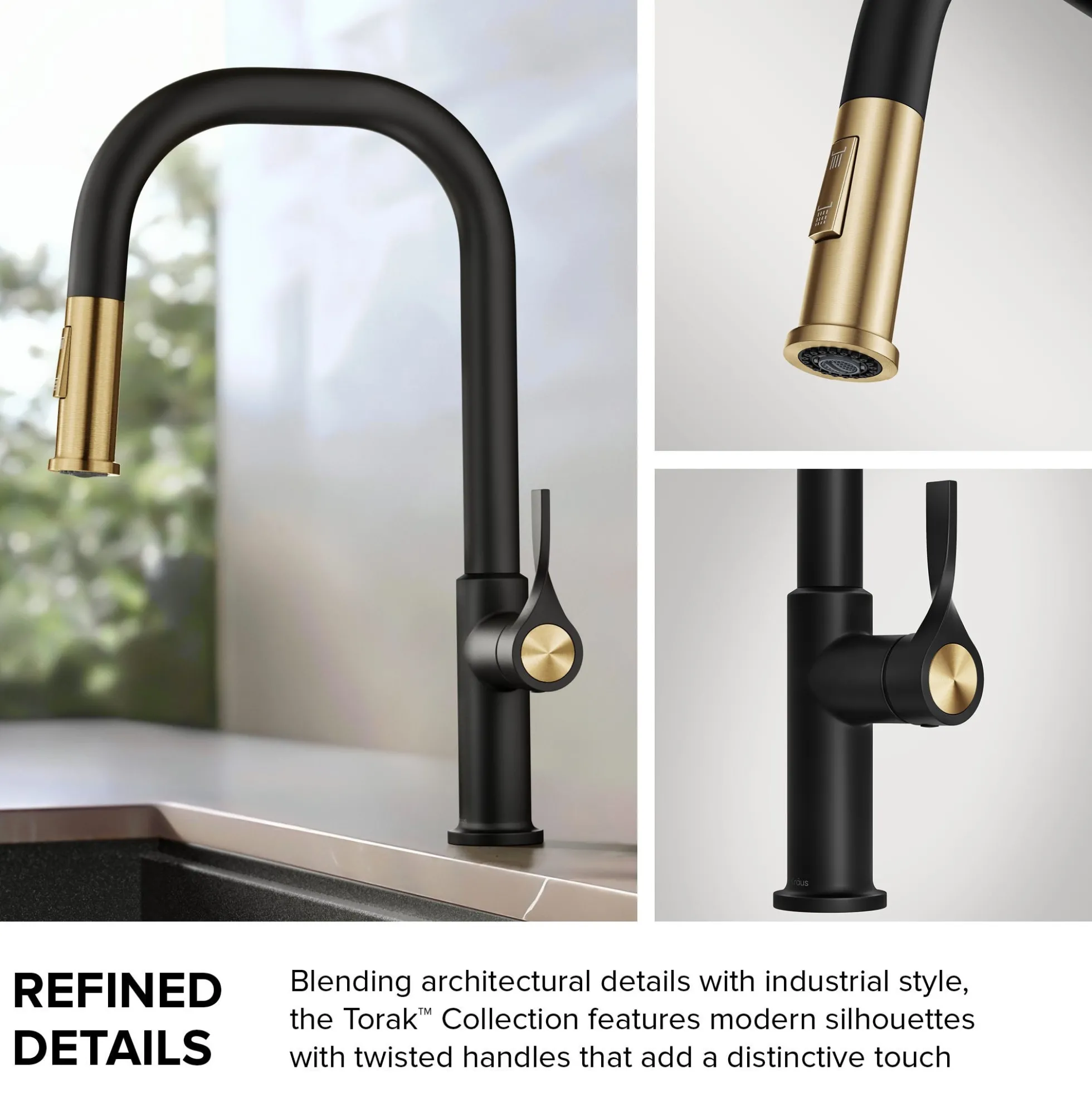 2-Function Single Handle Pull Down Kitchen Faucet in Spot-Free Stainless Steel